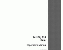 Operator's Manual for Case IH Balers model 241