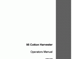 Operator's Manual for Case IH Harvester model 1012