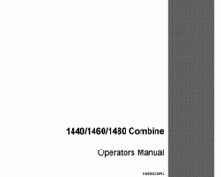 Operator's Manual for Case IH Combine model 1440