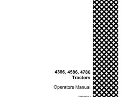 Operator's Manual for Case IH Tractors model 4386