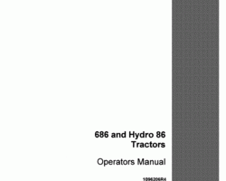Operator's Manual for Case IH Tractors model 86