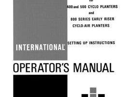 Operator's Manual for Case IH Planter model 800