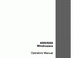 Operator's Manual for Case IH Windrower model 5900