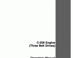 Operator's Manual for Case IH Windrower model 400