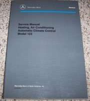 1978 Mercedes Benz 230 Model 123 Heating, Air Conditioning & Automatic Climate Control Service Manual