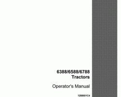 Operator's Manual for Case IH Tractors model 6588