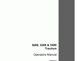 Operator's Manual for Case IH Tractors model 5488