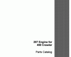 Parts Catalog for Case Engines model 450