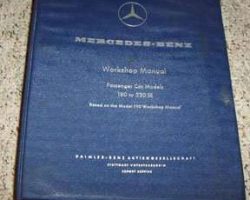 1957 Mercedes Benz 220a & 220S Workshop Service Manual