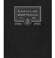 1924 Cadillac V-63 Service Manual