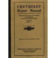 1925 Chevrolet Superior K & V Series Service Manual