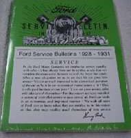1928 1931 Model A Aa Service Bulletins