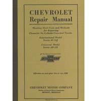 1929 Chevrolet International Series AC & Universal Series AD Service Manual