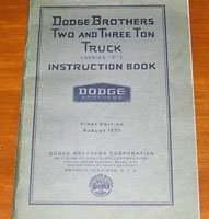 1930 Dodge Truck Owner's Manual