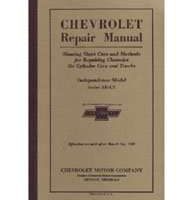 1931 Chevrolet Independence Series AE Service Manual