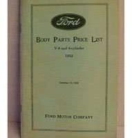 1932 Ford Passenger Car & Truck Body Parts Catalog