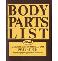 1933 Ford Passenger Car & Truck Body Parts Catalog