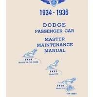 1934 Dodge Deluxe Six Service Manual