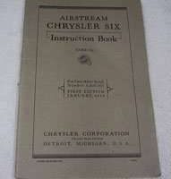 1935 Chrysler Airstream Owner's Manual
