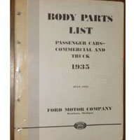 1935 Ford Passenger Car & Truck Body Parts Catalog
