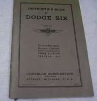 1935 Dodge 6 Owner's Manual