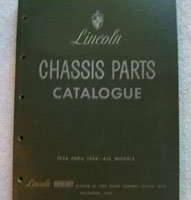1941 Lincoln Custom Chassis Parts Catalog