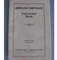 1936 Chrysler Airflow Owner's Manual