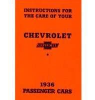 1936 Chevrolet Standard Six Owner's Manual