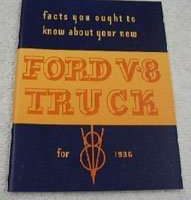 1936 Ford V8 Truck Models Owner's Manual