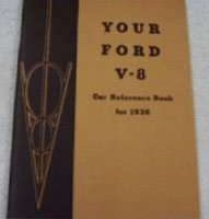 1936 Ford V8 Models Owner Operator User Guide Manual