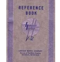 1936 Lincoln Zephyr Owner's Manual
