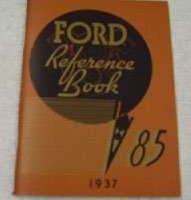 1937 Ford 85HP V8 Models Owner's Manual