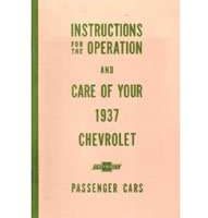 1937 Chevrolet Master Owner's Manual