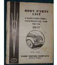1937 Ford Passenger Car & Truck Body Parts Catalog