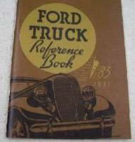 1937 Ford Truck 85HP V8 Models Owner's Manual
