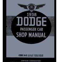1938 Dodge Deluxe Service Manual