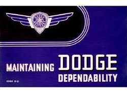 1938 Dodge Deluxe Owner's Manual