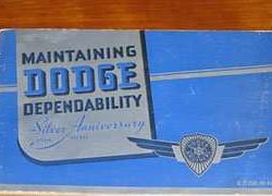 1939 Dodge Deluxe Owner's Manual