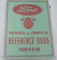 1939 Ford 60HP V8 Models Car & Commercial Vehicles Owner's Manual