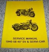 1940 Harley-Davidson Servi-Car Motorcycle Service Manual