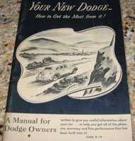 1940 Dodge Deluxe Owner's Manual