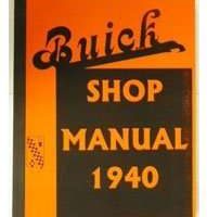 1940 Buick Limited Shop Service Manual