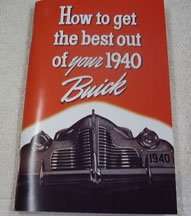 1940 Buick Special Owner's Manual