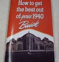 1940 Buick Super Owner's Manual