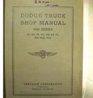 1940 Dodge Trucks Service Manual