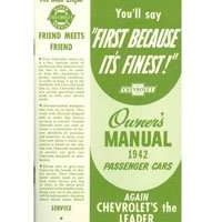1942 Chevrolet Master Owner's Manual