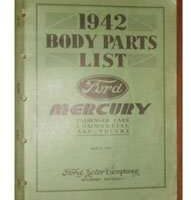 1942 Ford Passenger Car & Truck Body Parts Catalog