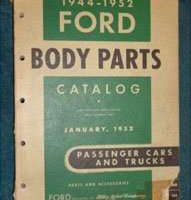 1952 Ford F-Series Trucks Body Parts Catalog