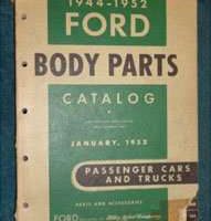 1951 Ford Crestliner Body Parts Catalog