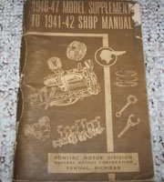 1946 Pontiac Streamliner Service Manual Supplement